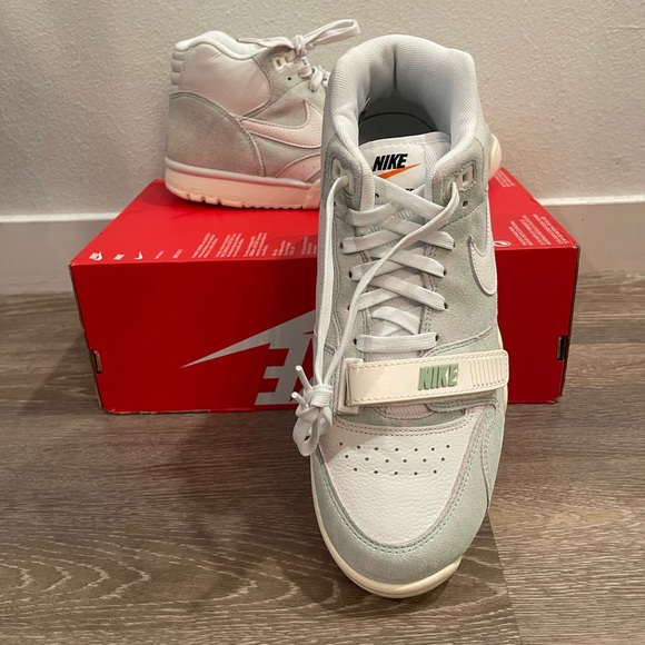 Nike Air Trainer 1 Green/White Mens Sneakers Size 10 DX4462-300 - Picture 3 of 4